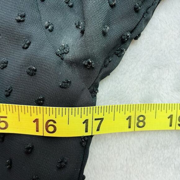 Altuzarra x Target Goth Maxi Dress Womens 4 Black Swiss Dot Sequin Detail Slit - Picture 9 of 11